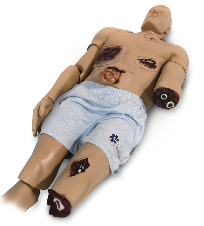 Trauma Randy Flash Moulage Overlay - Nasco